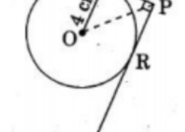 In the given figure, from an external point P, two tangents PQ and PR are drawn to a circle of radius 4 cm with Centre O. If ∠QPR = 90° , then length of PQ is