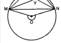 Question 5. (a) In the figure (i) given below, M, A, B, N are points on a circle having centre O. AN and MB cut at Y. If ∠NYB = 50° and ∠YNB = 20°, find ∠MAN and the reflex angle MON.