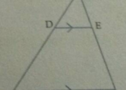 In the figure given below, DE∥BC area of triangle ABC is 18 cm2 find the area of trapezium DBCE