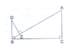 In the given figure, DB⊥BC, DE⊥AB and AC⊥BC. Prove that BE/DE = AC/BC