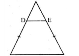 In figure (i) given below, DE∥BC and BD=CE. Prove that ABC is an isosceles triangle.