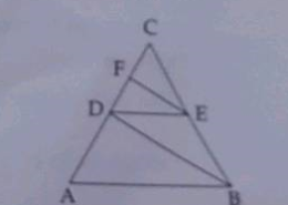 In the given figure, DE || AB and FE || DB. Prove that DC2 = CF.AC