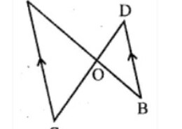 In the figure (2) given below, CA∥BD, the lines AB and CD meet at G. (i) Prove that △ACO∼△BDO. (ii) If BD=2.4 cm,OD=4 cm,OB=3.2 cm and AC=3.6 cm, calculate OA and OC.