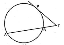 Question 30. (a) In the figure (i) given below, PT is a tangent to the circle. Find TP if AT = 16 cm and AB = 12 cm.