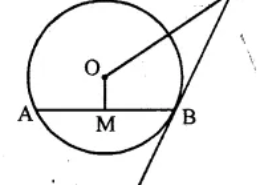 Ques 9(b) In the given figure, PB is a tangent to a circle with centre O at B. AB is a chord of length 24 cm at a distance of 5 cm from the centre. If the length of the tangent is 20 cm, find the length of OP.