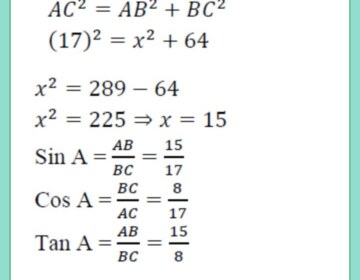 If sec A = 17/8, verify that (3-4 sin^2A)/(4cos^2 A-3) =(3- tan^2 A )/(1-3tan^2 A)