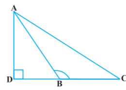 In Figure, ABC is a triangle in which ∠ABC > 90° and AD ⊥ CB produced. Prove that AC2= AB2+ BC2+ 2 BC.BD. Q.3