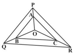 In the figure, A, B and C are points on OP, OQ and OR respectively such that AB || PQ and AC || PR. Show that BC || QR Q.6