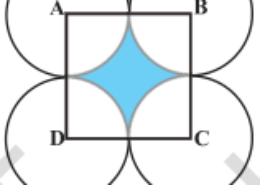In Fig. 12.25, ABCD is a square of side 14 cm. With centres A, B, C and D, four circles are drawn such that each circle touch externally two of the remaining three circles. Find the area of the shaded region. Q.7