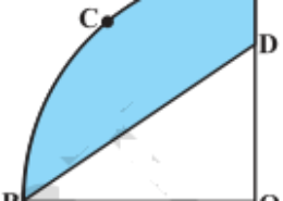 In Fig. 12.30, OACB is a quadrant of a circle with centre O and radius 3.5 cm. If OD = 2 cm, find the area of the (i) quadrant OACB, (ii) shaded region. Q.12