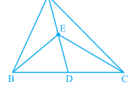 In Fig.9.23, E is any point on median AD of a ΔABC. Show that ar (ABE) = ar(ACE). Q.1