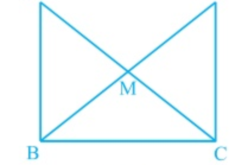 . In right triangle ABC, right angled at C, M is the mid-point of hypotenuse AB. C is joined to M and produced to a point D such that DM = CM. Point D is joined to point B (see Fig. 7.23). Show that:(ii) DBC is a right angle. (iii) ΔDBC ΔACB (iv) CM = ½ AB. Q.8(2),(3),(4)