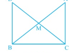 In right triangle ABC, right angled at C, M is the mid-point of hypotenuse AB. C is joined to M and produced to a point D such that DM = CM. Point D is joined to point B (see Fig. 7.23). Show that: (i) ΔAMC ΔBMD .Q.8(1)