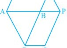 The side AB of a parallelogram ABCD is produced to any point P. A line through A and parallel to CP meets CB produced at Q and then parallelogram PBQR is completed (see Fig. 9.26). Show that ar(ABCD) = ar(PBQR). [Hint : Join AC and PQ. Now compare ar(ACQ) and ar(APQ).] Q.9