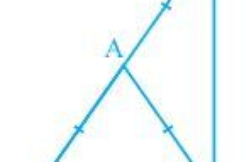 ΔABC is an isosceles triangle in which AB = AC. Side BA is produced to D such that AD = AB (see Fig. 7.34). Show that BCD is a right angle.Q.6